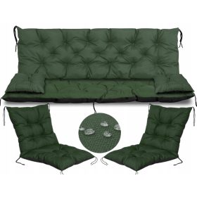   Vodoodporna vrtna blazina za klop 150x60x50 cm + 2 blazini za stol 50x50x50 cm