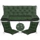 Vodoodporna vrtna blazina za klop 150x60x50 cm + 2 blazini za stol 50x50x50 cm