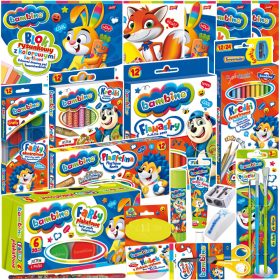 BAMBINO VELIK LIKOVNI SET ZA ŠOLO XXL