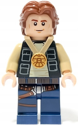 Han Solo LEGO Star Wars Figurica z valovitimi lasmi sw1284 - Novo