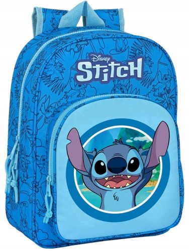 Večprostorski nahrbtnik Stitch - modre barve za fante in punčke