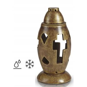 KERAMIČNA NAGROBNA LUČ ZLATI 28 CM