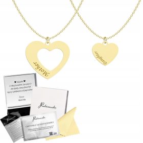    Zlata ogrlica za mamo in hčerko, darilo, nakit 925 BREZPLAČNO GRAVIRANJE