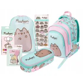   olski komplet Pusheen The Cat, nahrbtnik, torbica za svinčnike, dodatki