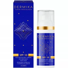   Zaščitna dnevna krema za obraz Dermika Luxury Neocollagen SPF 50 50 ml