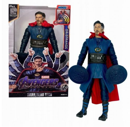 Dr. Čudna velika interaktivna figura Strange Avengers, LED zvok, premična 30 cm