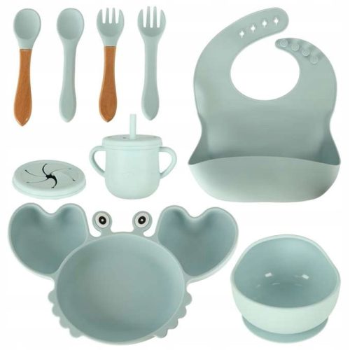 Nadgrajeni set silikonskih posod Ikonka KX4526 9 elementov