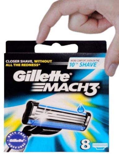Kartuše Gillette Mach3 za gladko in udobno britje