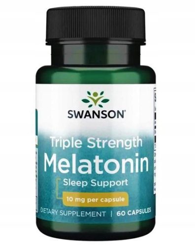 SWANSON Melatonin z Trojno Močjo za Urejanje Spanja
