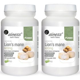   Aliness LION'S MANE 400 mg - prehransko dopolnilo za spomin in koncentracijo, 90 kapsul