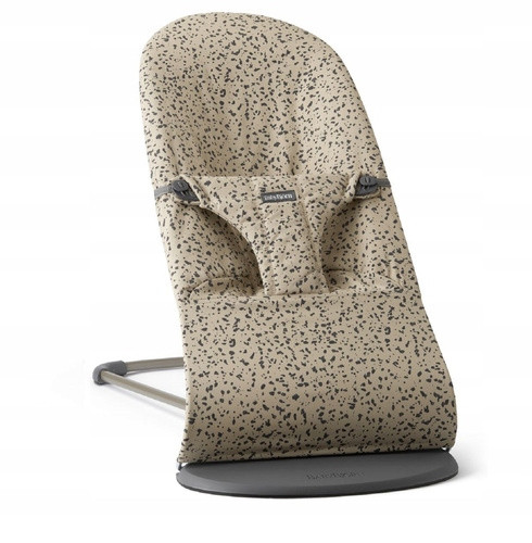 BABYBJORN BLISS WOVEN Ležalnik Bež/Temno siv