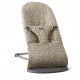 BABYBJORN BLISS WOVEN Ležalnik Bež/Temno siv
