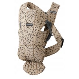   Nosilec za dojenčke BABYBJORN MINI Woven – bež/temno siva