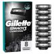 Gillette Mach3 Aktivno oglje Nadomestna rezila za moške britvice 8 kos