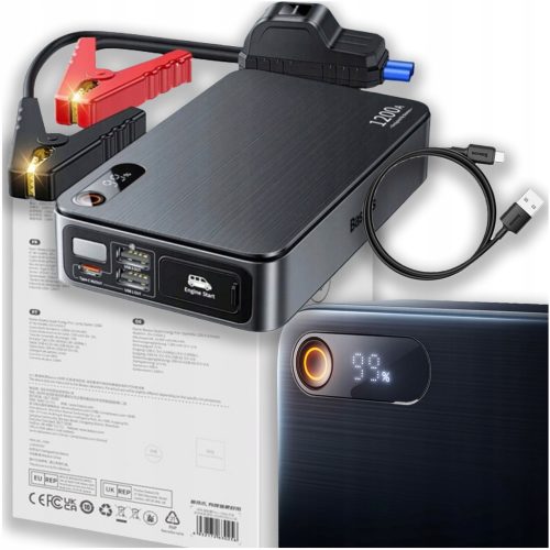 SKAKALNA NAPRAVA MAX POWERBANK 12000mAh ZAGONSKA SVETILKA + PRIKLJUČKI