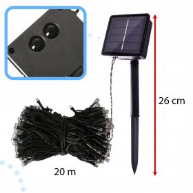   Lučke za božično drevo na sončno energijo Ikonka 101 - 200 lučk