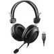 HU-35 USB Slušalke z Mikrofonom za Računalnik