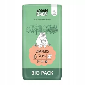 Moomin Baby Ekološke Plenice Velikost 6 (12-24kg) 51 kosov