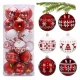 Okrašena Božična Kroglica Set 30 kosov