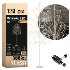 LED BOŽIČNO DREVO Z FLASH EFECTOM 120 CM