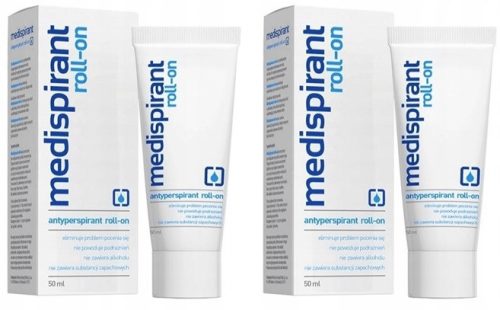 2x MEDISPIRANT Antiperspirant Roll-On 50 ml za Učinkovito Zaščito
