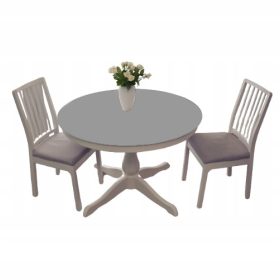   Zaščitna podloga za mizo, premer 180 cm, okrogla, debeline 2,6 mm, siva