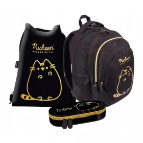   olski nahrbtnik Pusheen St. Majewski | Zlati in črni motivi, 23 l | Komplet svinčnik in torbica

Zestaw šolskih potrebščin za dekleta s čudovitim motivom mačke Pusheen!

Plecak:
- 4 komore
- 2 elastič