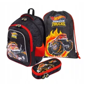   Mladinski nahrbtnik Hot Wheels Majewski Multicolor 22 l + 2 dodatna izdelka