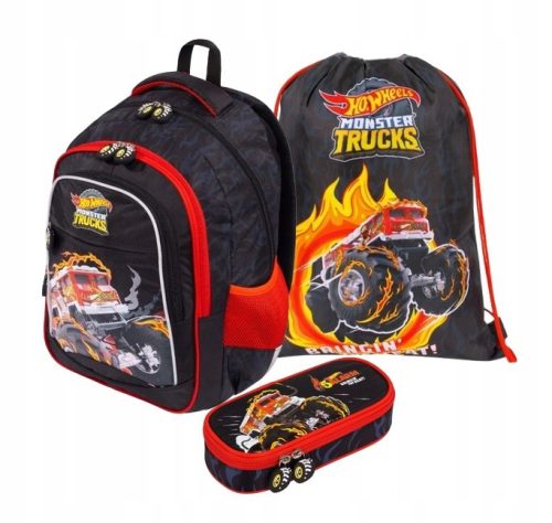 Mladinski nahrbtnik Hot Wheels Majewski Multicolor 22 l + 2 dodatna izdelka