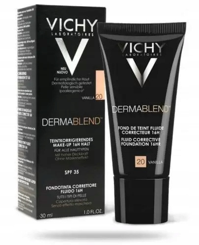 Vichy Dermablend tekoča podlaga št. 20 za dolgotrajno prekrivanje, 30 ml