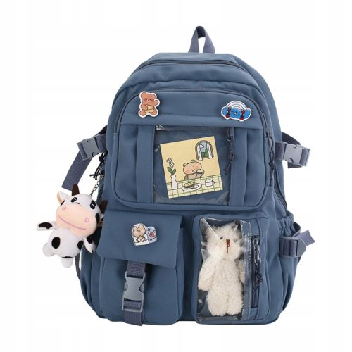 VEČNAMENSKI ŠOLSKI NAHRBTNIK KAWAII Shades of Blue 35 l