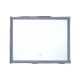 Lustro z oświetleniem LED 90 x 70 cm srebrno ARGENS