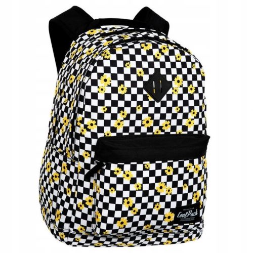 Mladinski nahrbtnik Krata Kwiaty CoolPack, idealen za šolo in prosti čas, vsebuje 27 litrov prostornine ter dimenzije približno 45,5 x 32,5 x 18 cm. Izdelan iz trpežnega in vodoodpornega poliestra, za