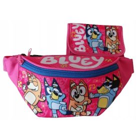 Modra torbica za pas + roza denarnica kot darilo