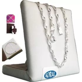   Srebrni komplet elegantnih ženskih zapestnic z verižico iz visokokakovostne srebrne zlitine 925 (za DARILO)