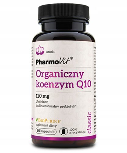Pharmovit Organski Koenzim Q10 120 mg z BioPerine® in Inulinom, 60 kapsul
