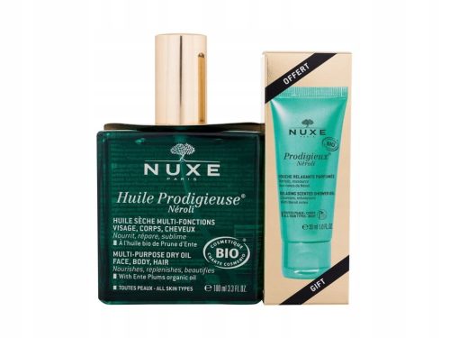 NUXE Huile Prodigieuse Neroli Darilni Set: Olje za Telo 100ml in Gel za Prhanje 30ml