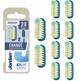   Nadomestne glave za zobno ščetko Jordan Change Medium 5x2szt