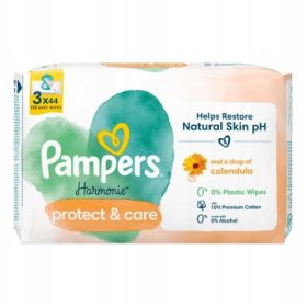 Vlažni robčki Pampers Harmonie Protect&Care, 3x44 kos.