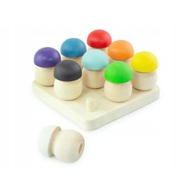 Montessori lesena igrača "Učni gozd - Set 9 gob"
