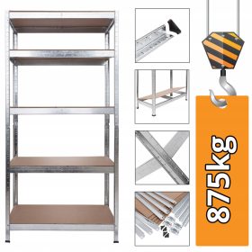 REGAL ZA SHRANJEVANJE KOVINSKI 180 x 90 x 40 cm Humberg