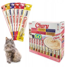   Inaba Cat Churu Raznolikost Tuna - Mešanica kremastih poslastic za mačke 60x14g (840g)