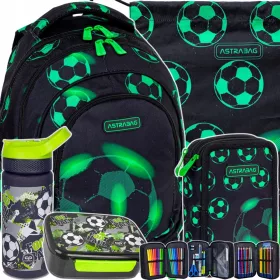 olski nahrbtnik AstraBag Neo Football Set, črna, 20 l