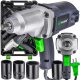 ELEKTRIČNI UDARNI KLJUČ ZA KOLESA WUBER 2200W 800Nm 1/2" + 4 NASADKI