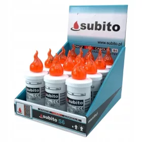 Subito S6 LED Vložek za Sveče 15,7 cm - Set 12 Kosov