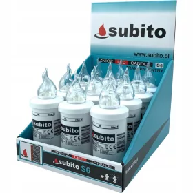 Sveča LED Subito S6 Električni Vložek 15,7 cm 12 kosov