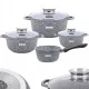  MARMORNI LONCI SET POTS FRY FRY SET INDUKCIJA PLIN