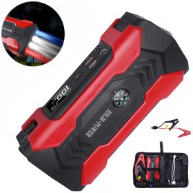   28000 MAH AVTOMOBILSKI ZAGONSKE BATERIJE POWERBANK ZA NUJNE PRIMERE + SOS LED