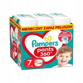 Pampers Hlačne plenice Velikost 7 XXL 17kg+ 114 kosov