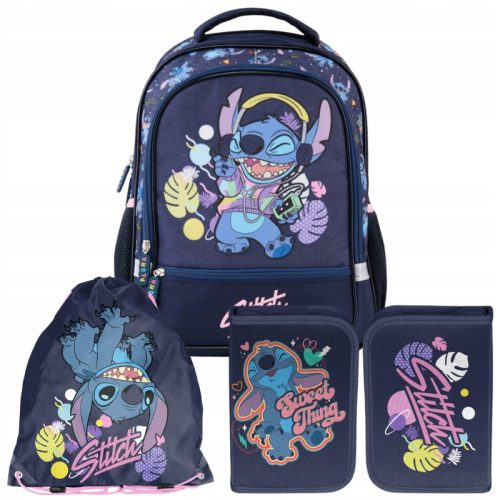 STITCH MLADINSKI ŠOLSKI NAHRBTNIK BeUniq Lilo in Stitch Disney + 2 drugih izdelkov